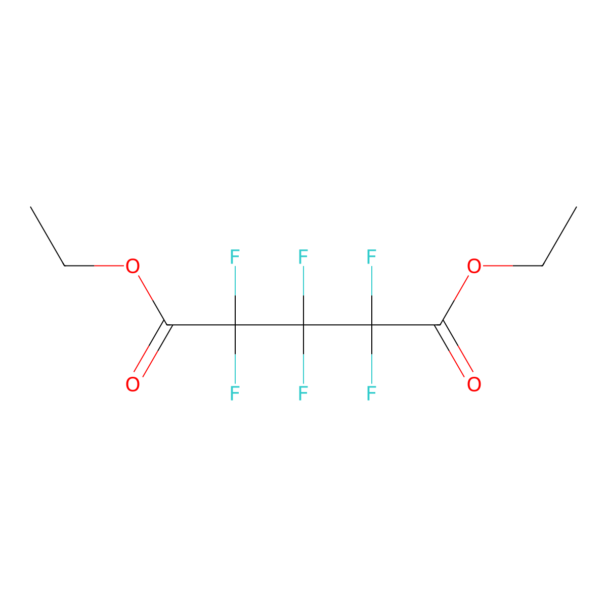 Diethyl hexafluoroglutarate molecular structure, CAS 424-40-8