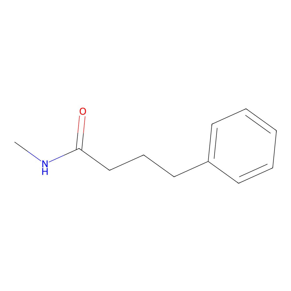 N-methyl-4-phenylbutanamide molecular structure, CAS 42407-51-2