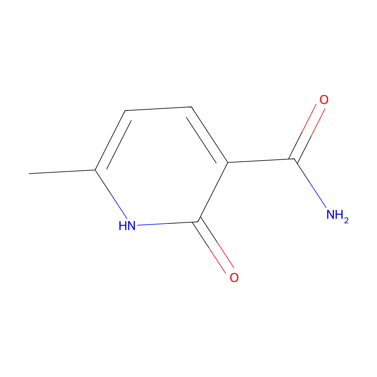 2-Hydroxy-6-methylpyridine-3-carboxamide molecular structure, CAS 4241-09-2