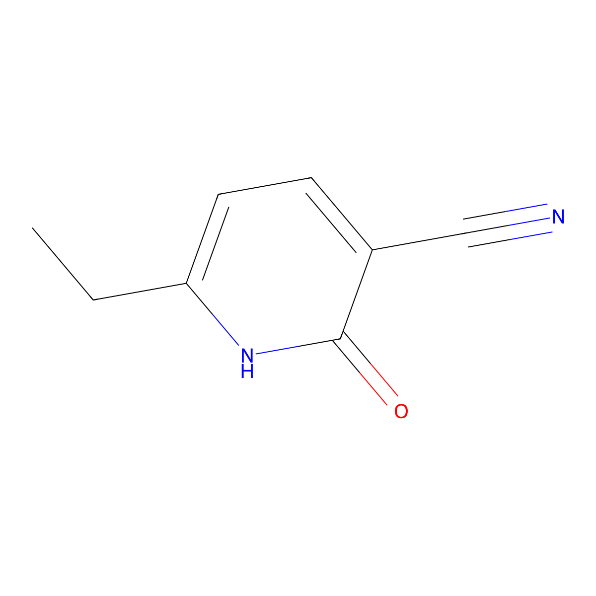 2-Hydroxy-6-ethylpyridine-3-carbonitrile molecular structure, CAS 4241-20-7