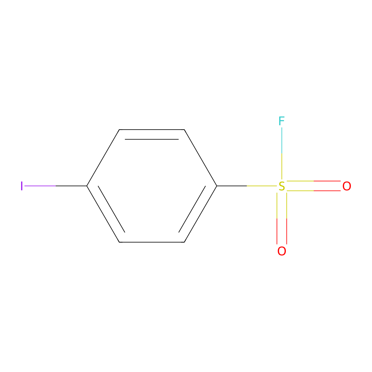 4-Iodobenzene-1-sulfonyl fluoride molecular structure, CAS 4241-66-1
