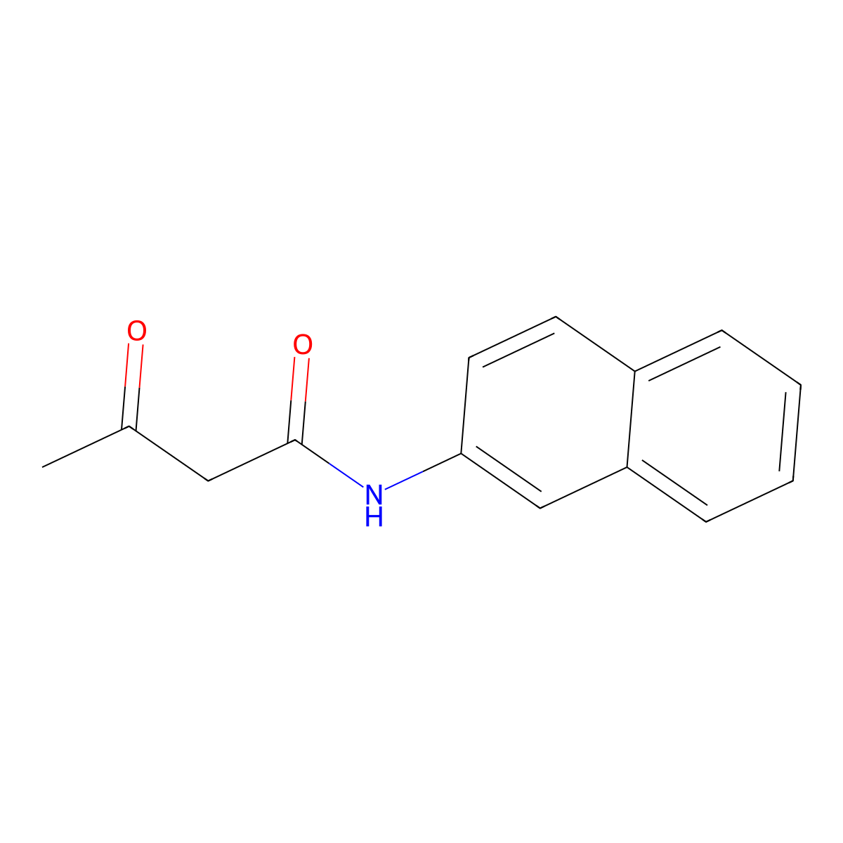 N-(2-Naphthyl)-3-oxobutanamide molecular structure, CAS 42414-19-7