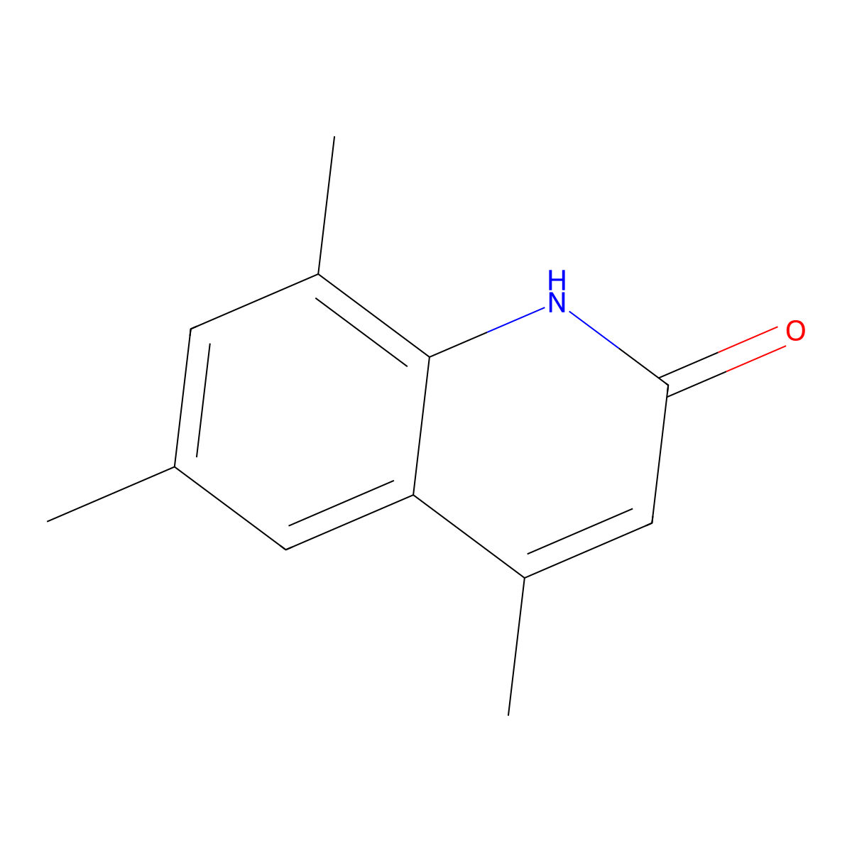 4,6,8-Trimethyl-quinolin-2-ol molecular structure, CAS 42414-28-8