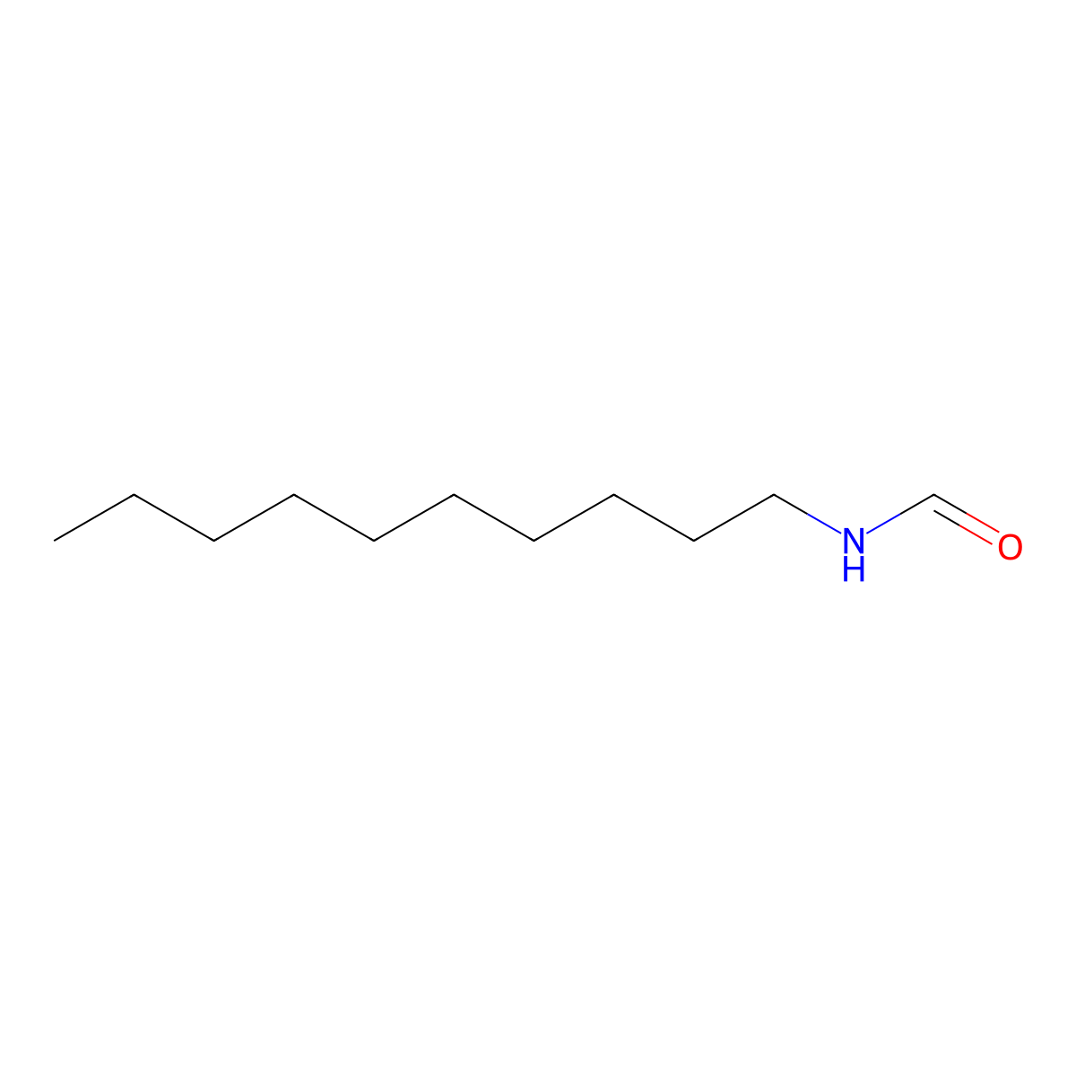 N-decylformamide molecular structure, CAS 42414-94-8