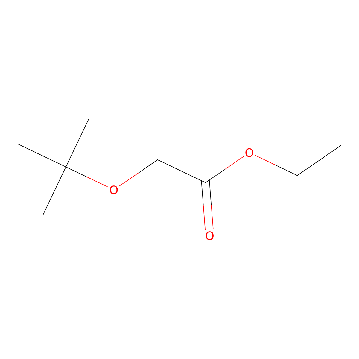 Ethyl 2-(tert-butoxy)acetate molecular structure, CAS 42415-65-6