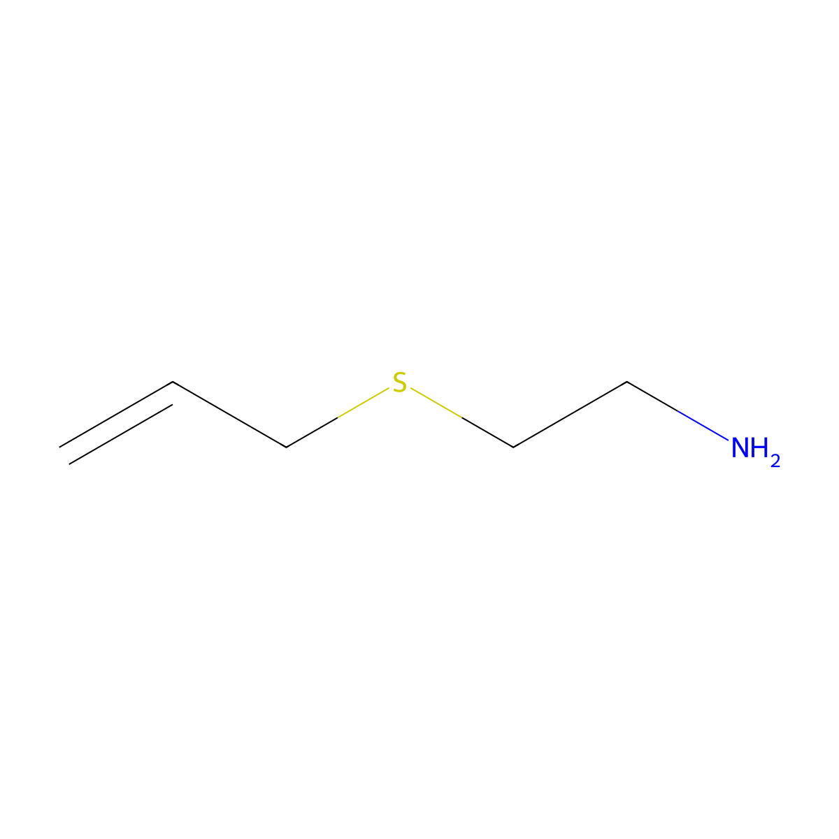 2-(Prop-2-en-1-ylsulfanyl)ethan-1-amine molecular structure, CAS 42416-26-2