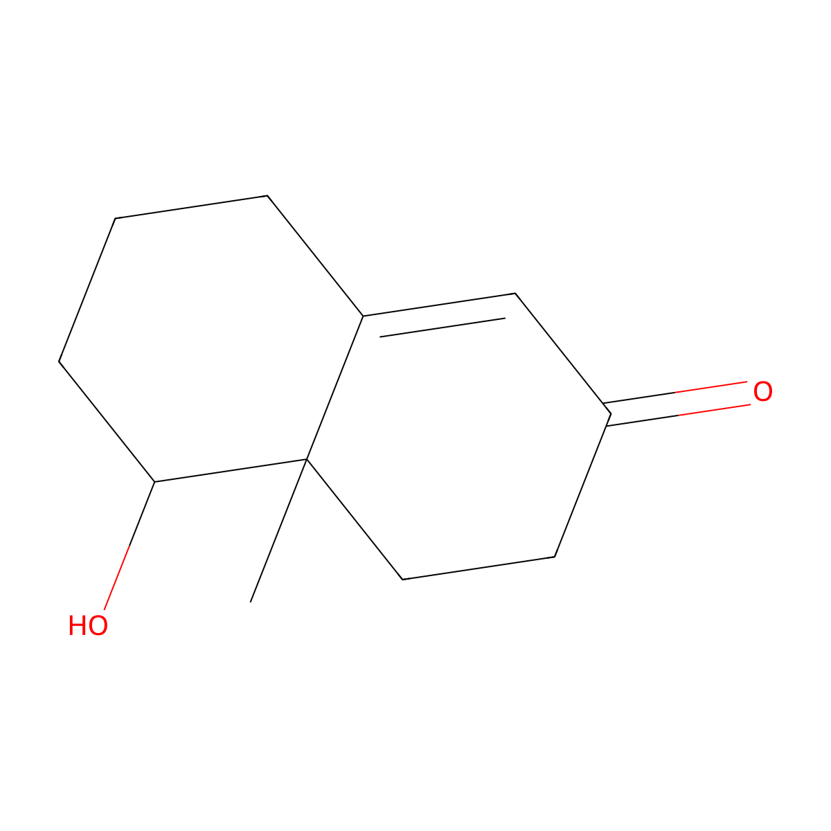 5-Hydroxy-4a-methyl-4,4a,5,6,7,8-hexahydronaphthalen-2(3h)-one molecular structure, CAS 4242-00-6