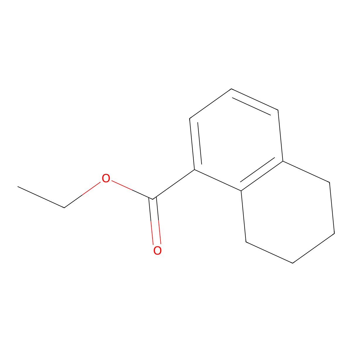 Ethyl 5,6,7,8-tetrahydronaphthalene-1-carboxylate molecular structure, CAS 4242-17-5