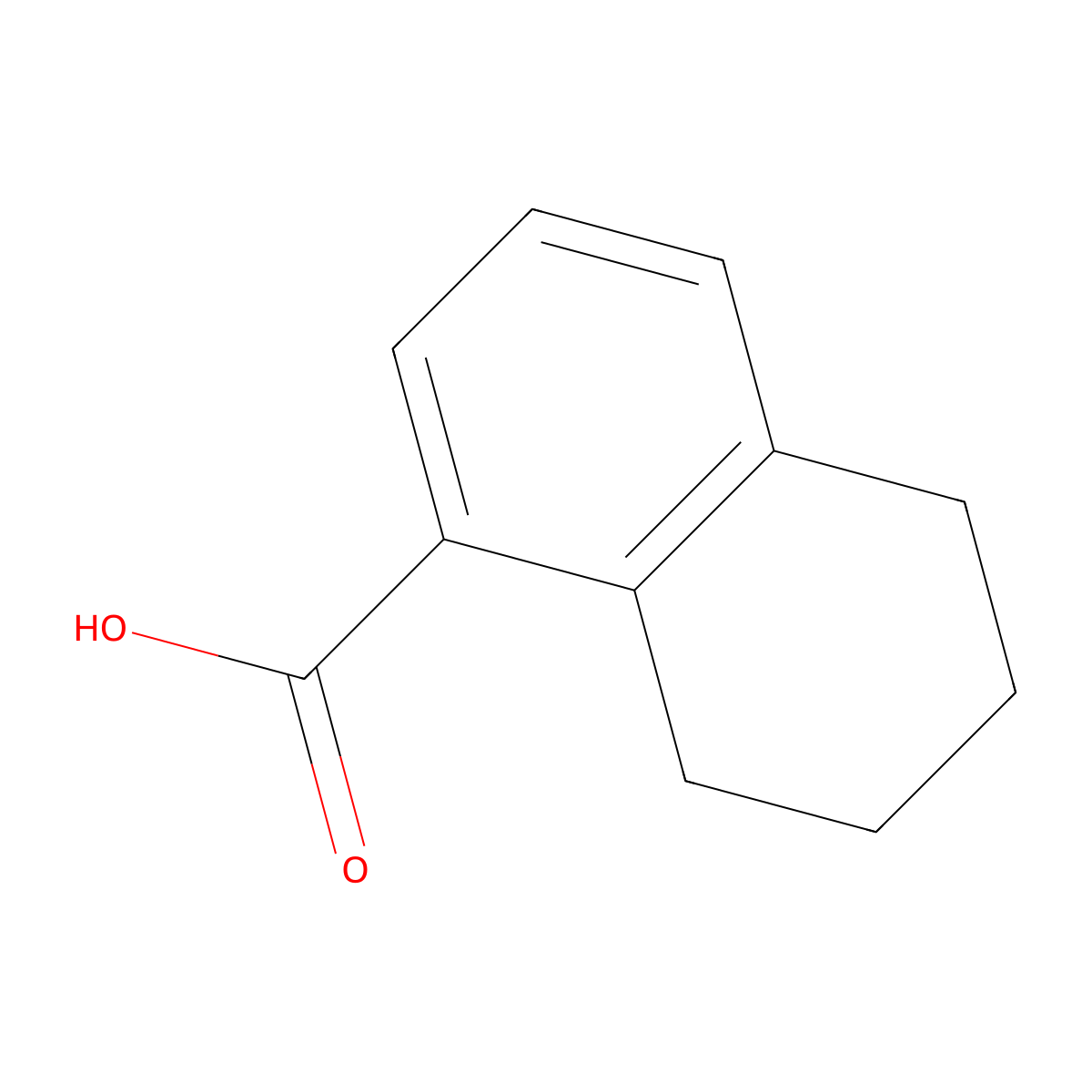 5,6,7,8-Tetrahydro-1-naphthalenecarboxylic acid molecular structure, CAS 4242-18-6