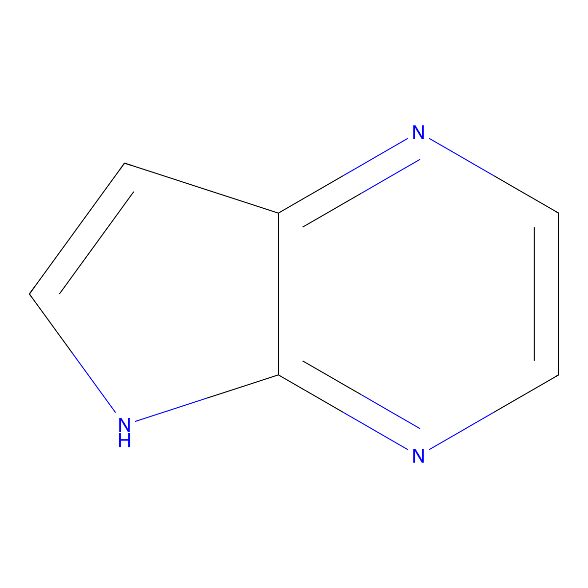 5H-Pyrrolo[2,3-b]pyrazine molecular structure, CAS 42430-74-0