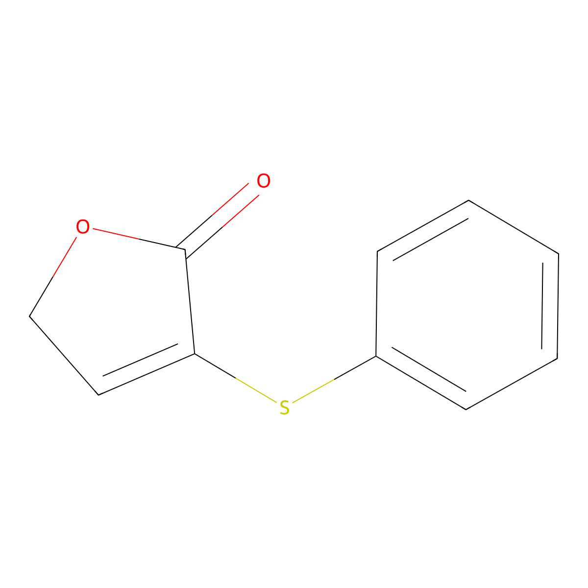 3-(Phenylthio)-2(5H)-furanone molecular structure, CAS 42435-82-5