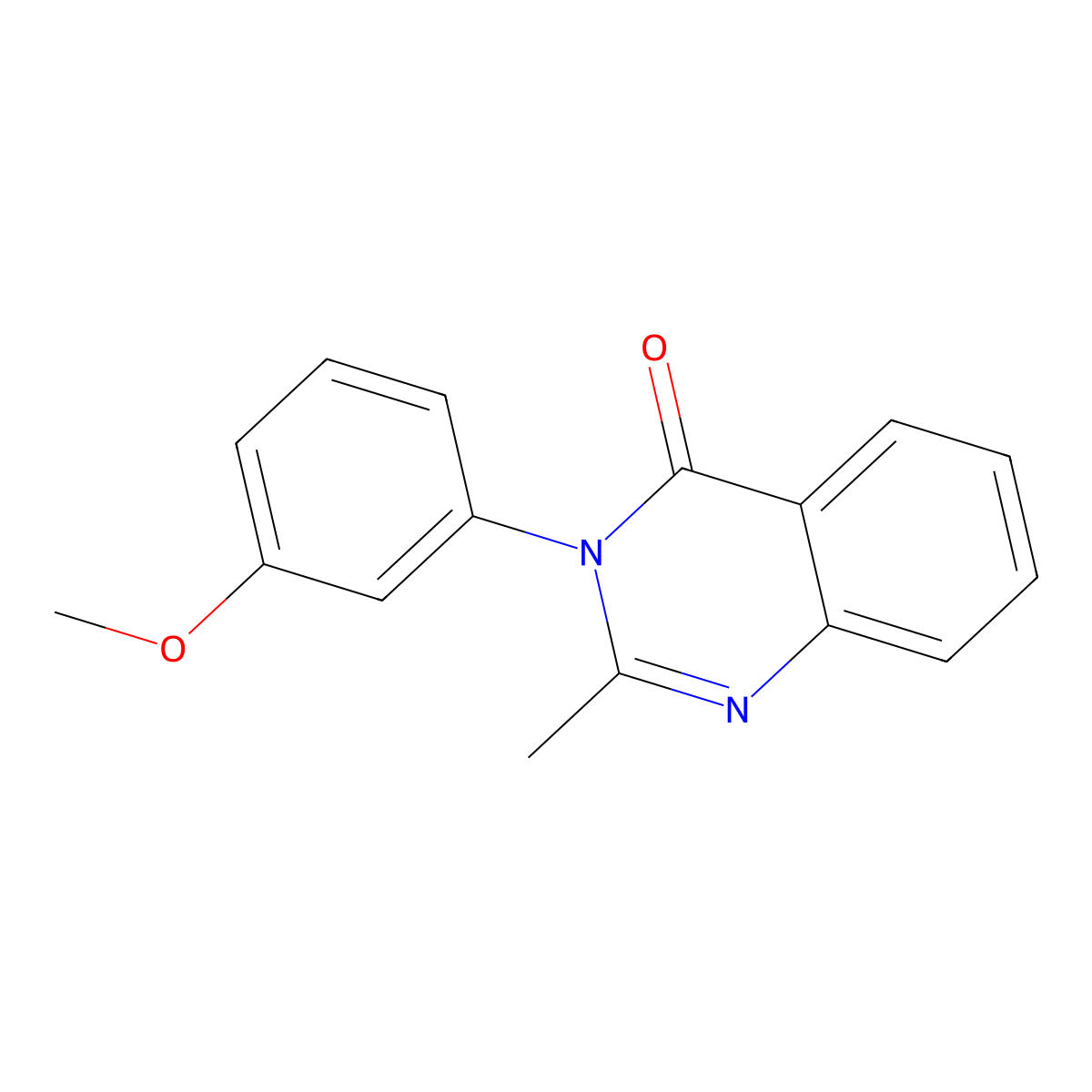 3-(3-Methoxyphenyl)-2-methylquinazolin-4-one molecular structure, CAS 42436-21-5