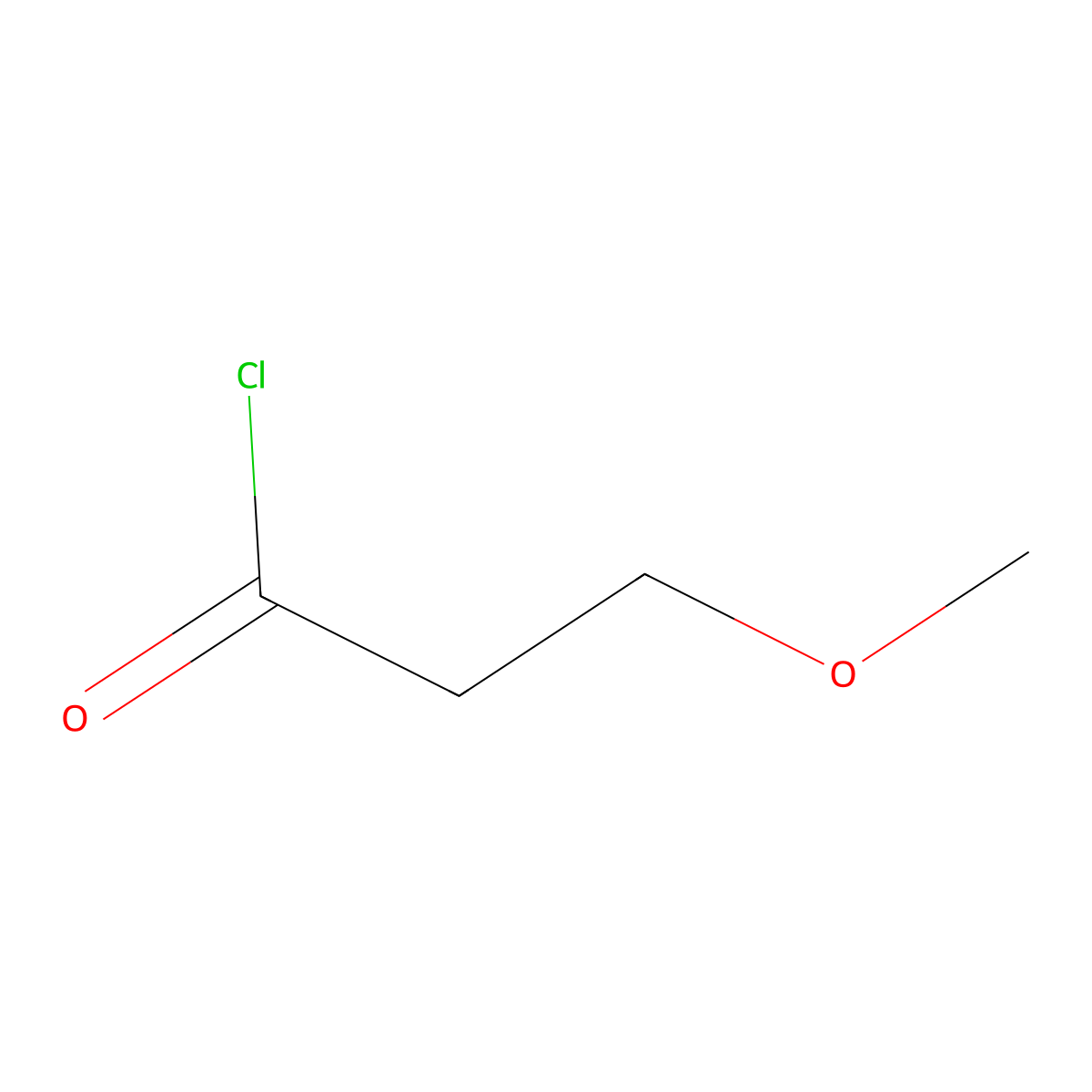 3-Methoxypropanoyl chloride molecular structure, CAS 4244-59-1