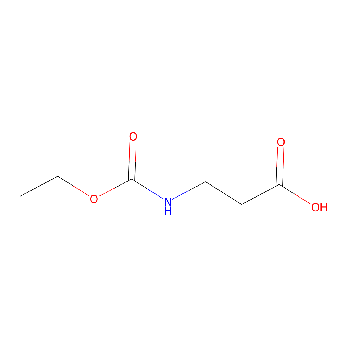 3-[(Ethoxycarbonyl)amino]propanoic acid molecular structure, CAS 4244-81-9