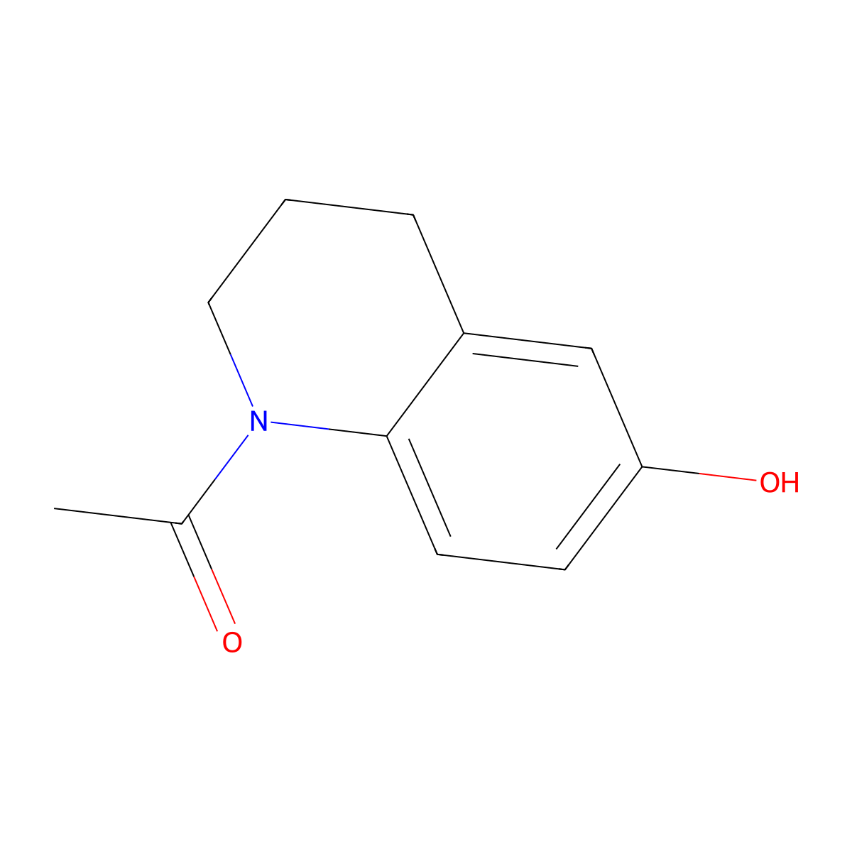 1-(6-Hydroxy-1,2,3,4-tetrahydroquinolin-1-yl)ethan-1-one molecular structure, CAS 42443-04-9