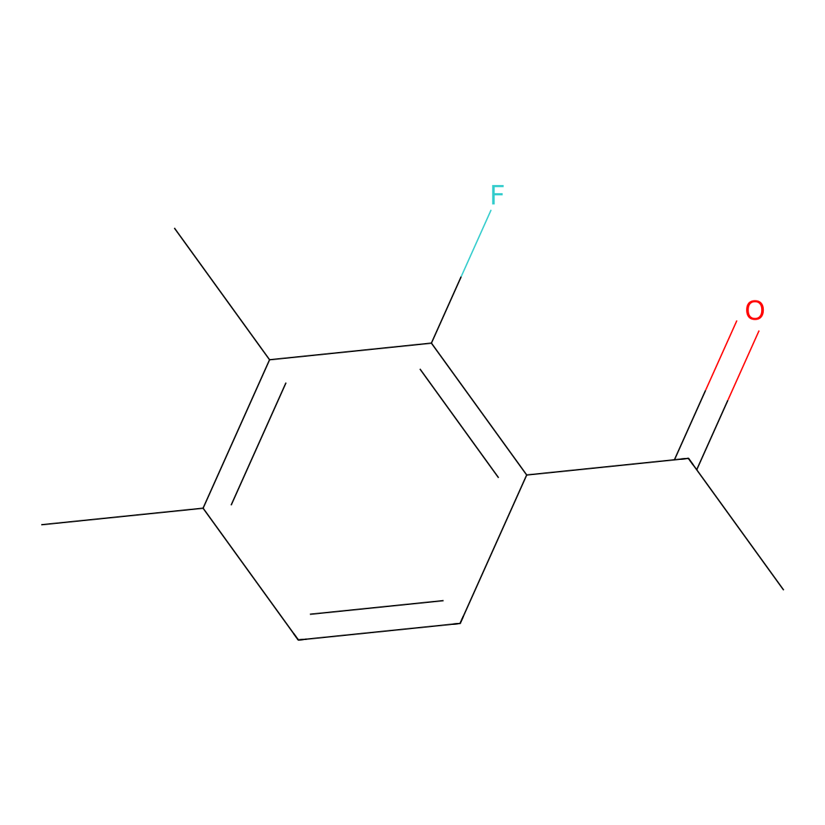 1-(2-Fluoro-3,4-dimethylphenyl)ethanone molecular structure, CAS 42444-21-3
