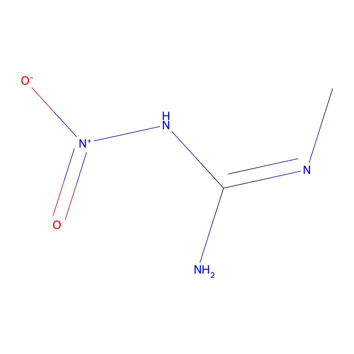 N-methyl-N'-nitroguanidine molecular structure, CAS 4245-76-5