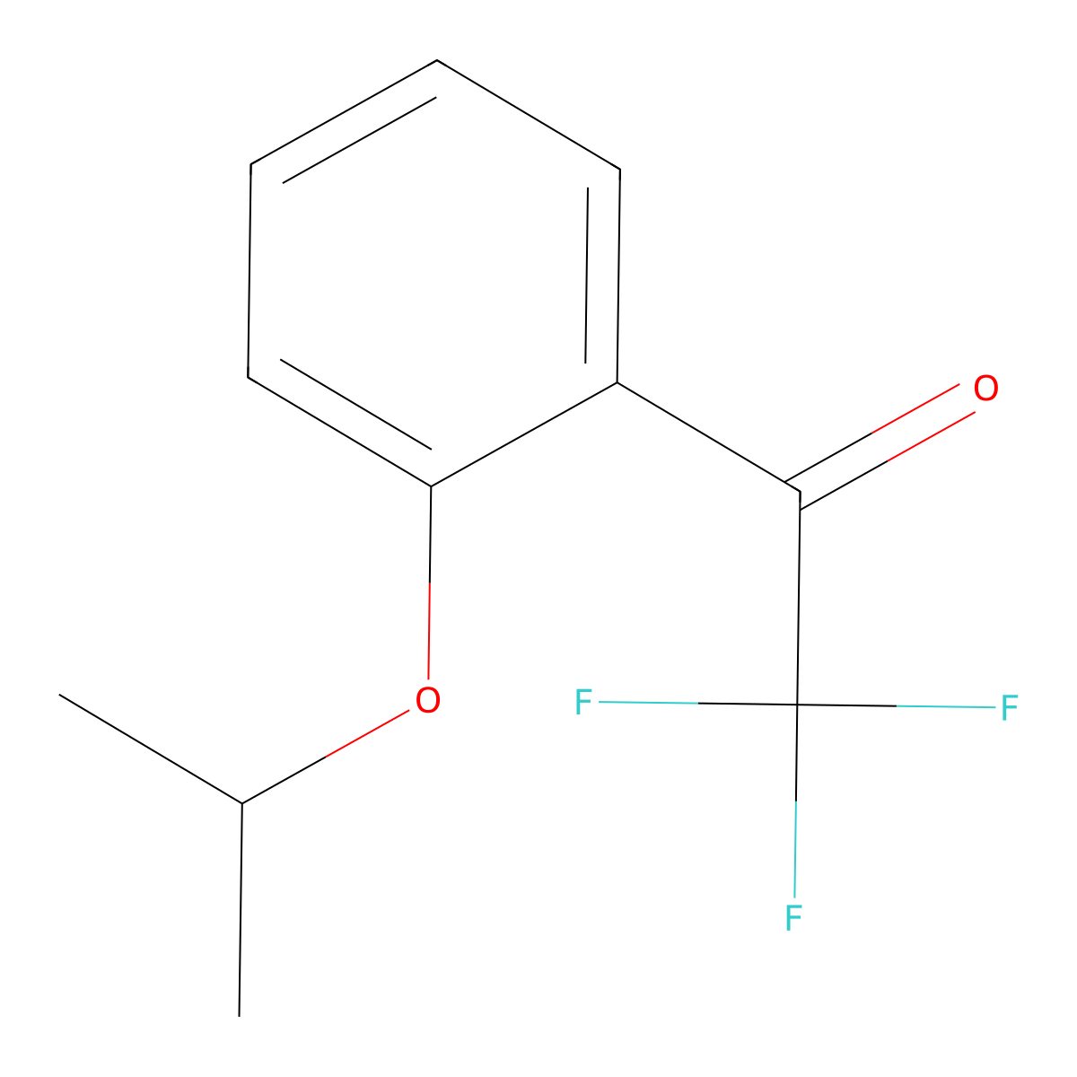 2'-iso-Propoxy-2,2,2-trifluoroacetophenone molecular structure, CAS 42452-32-4
