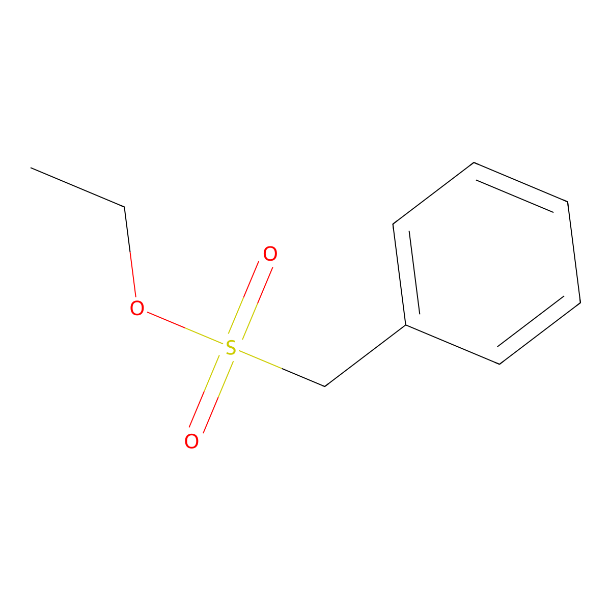 Ethyl phenylmethanesulfonate molecular structure, CAS 42454-54-6