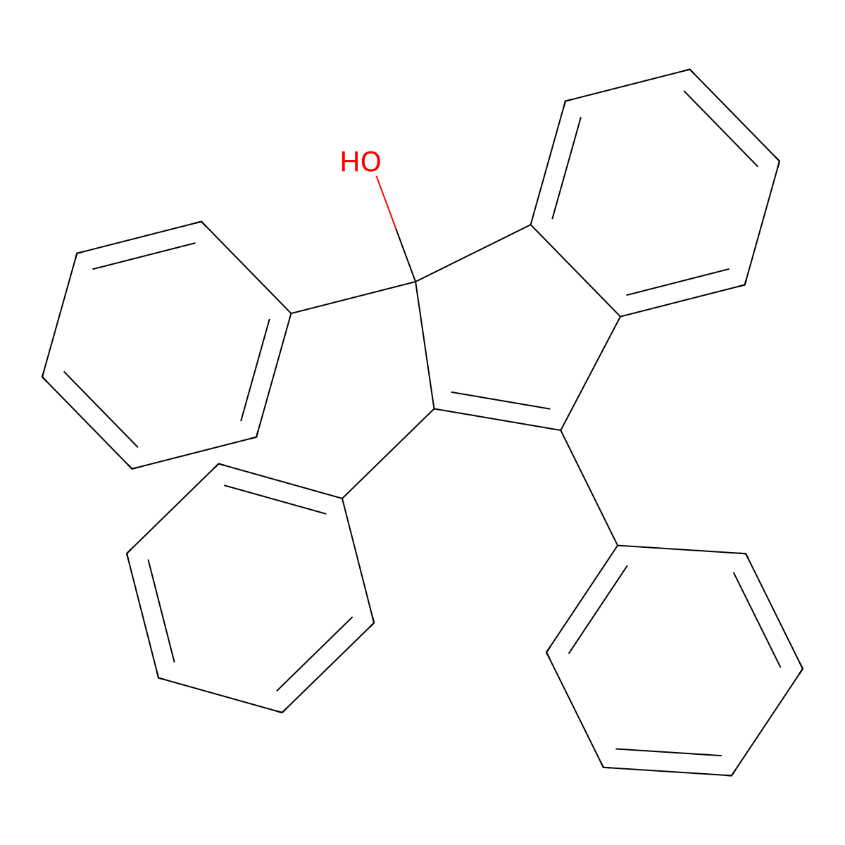 1,2,3-Triphenyl-1-Indenol molecular structure, CAS 42454-94-4