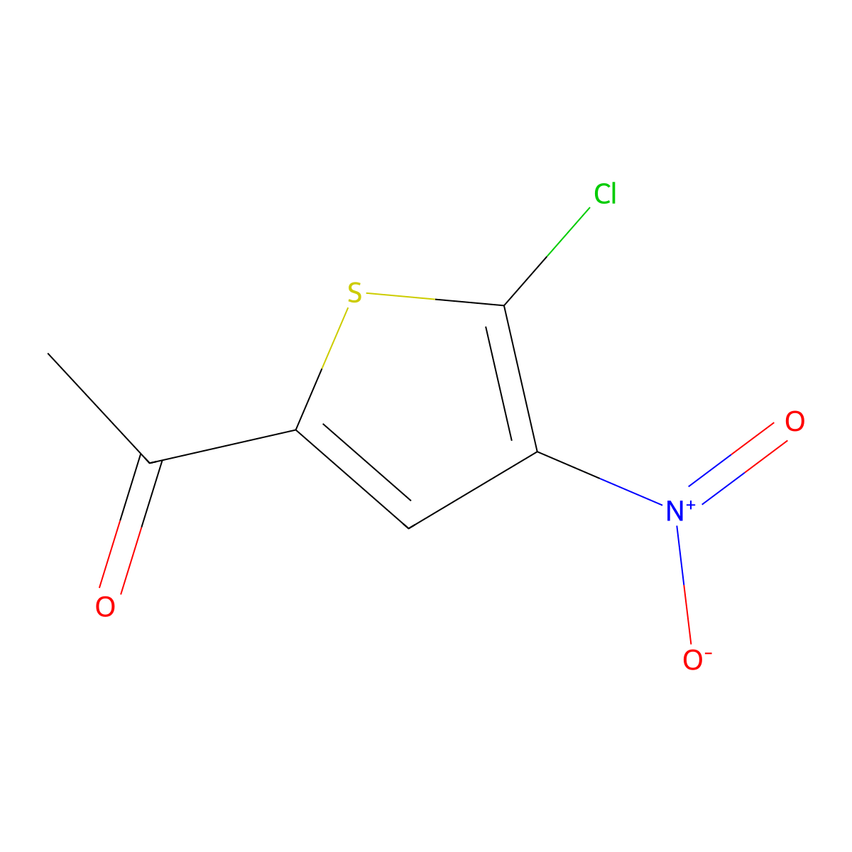 1-(5-Chloro-4-nitrothiophen-2-yl)ethan-1-one molecular structure, CAS 42456-75-7
