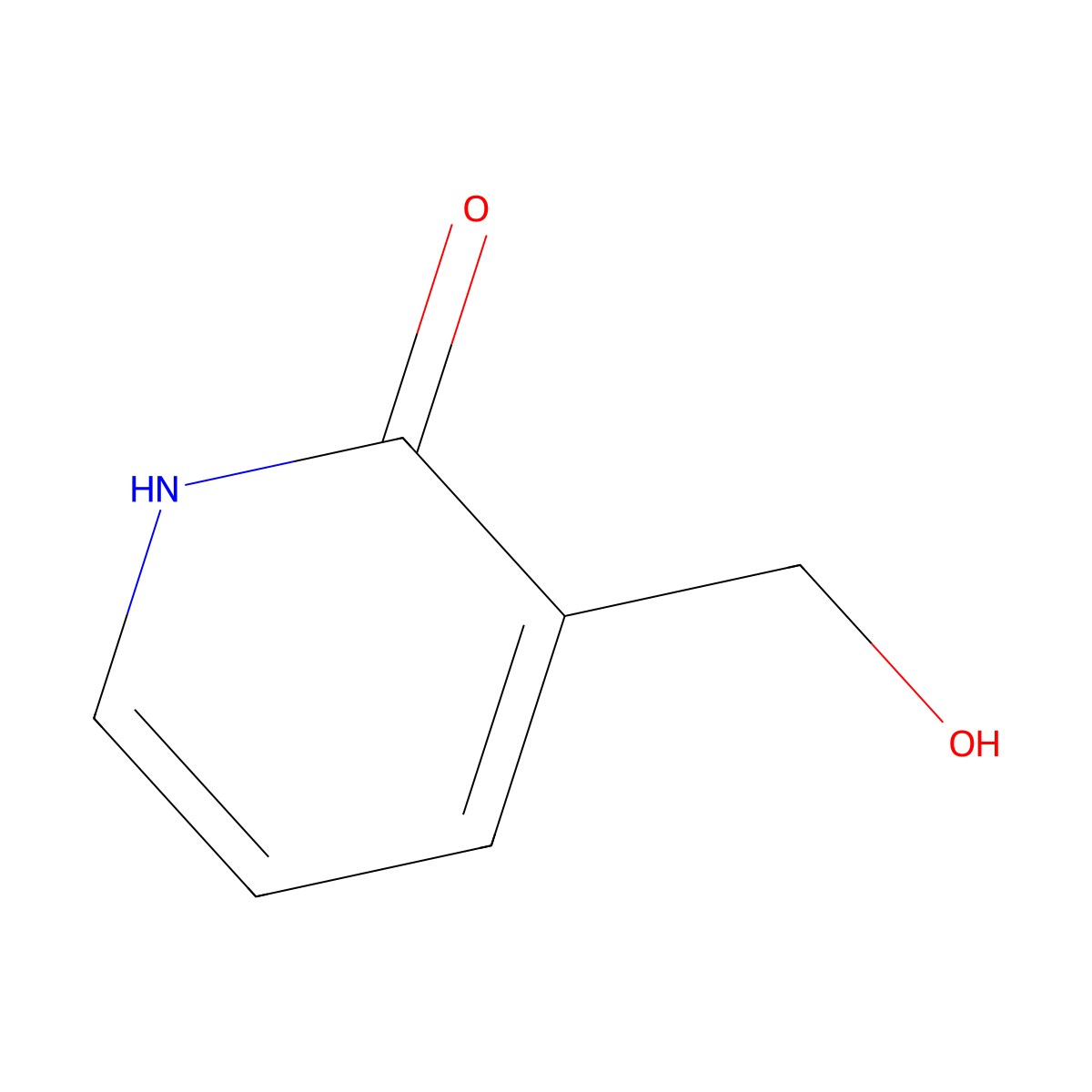 3-(Hydroxymethyl)pyridin-2(1H)-one molecular structure, CAS 42463-41-2