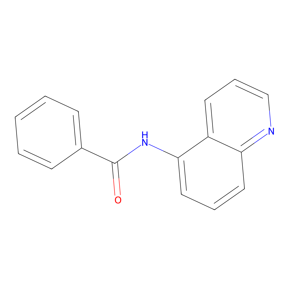 N-5-Quinolinylbenzamide molecular structure, CAS 42464-81-3