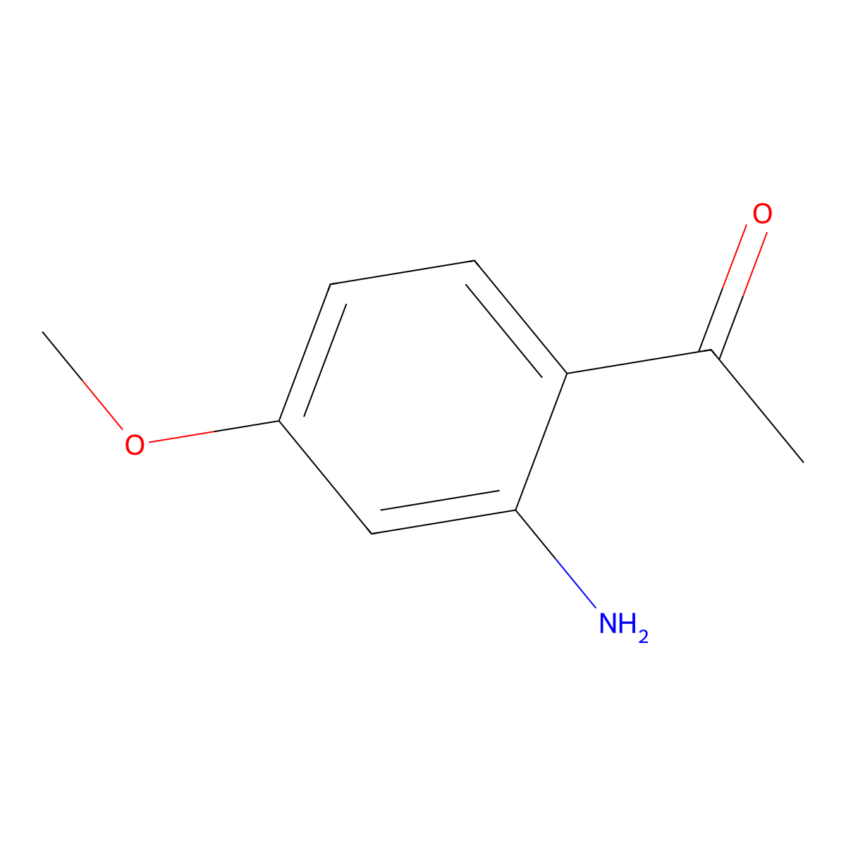 1-(2-Amino-4-methoxyphenyl)ethan-1-one molecular structure, CAS 42465-53-2
