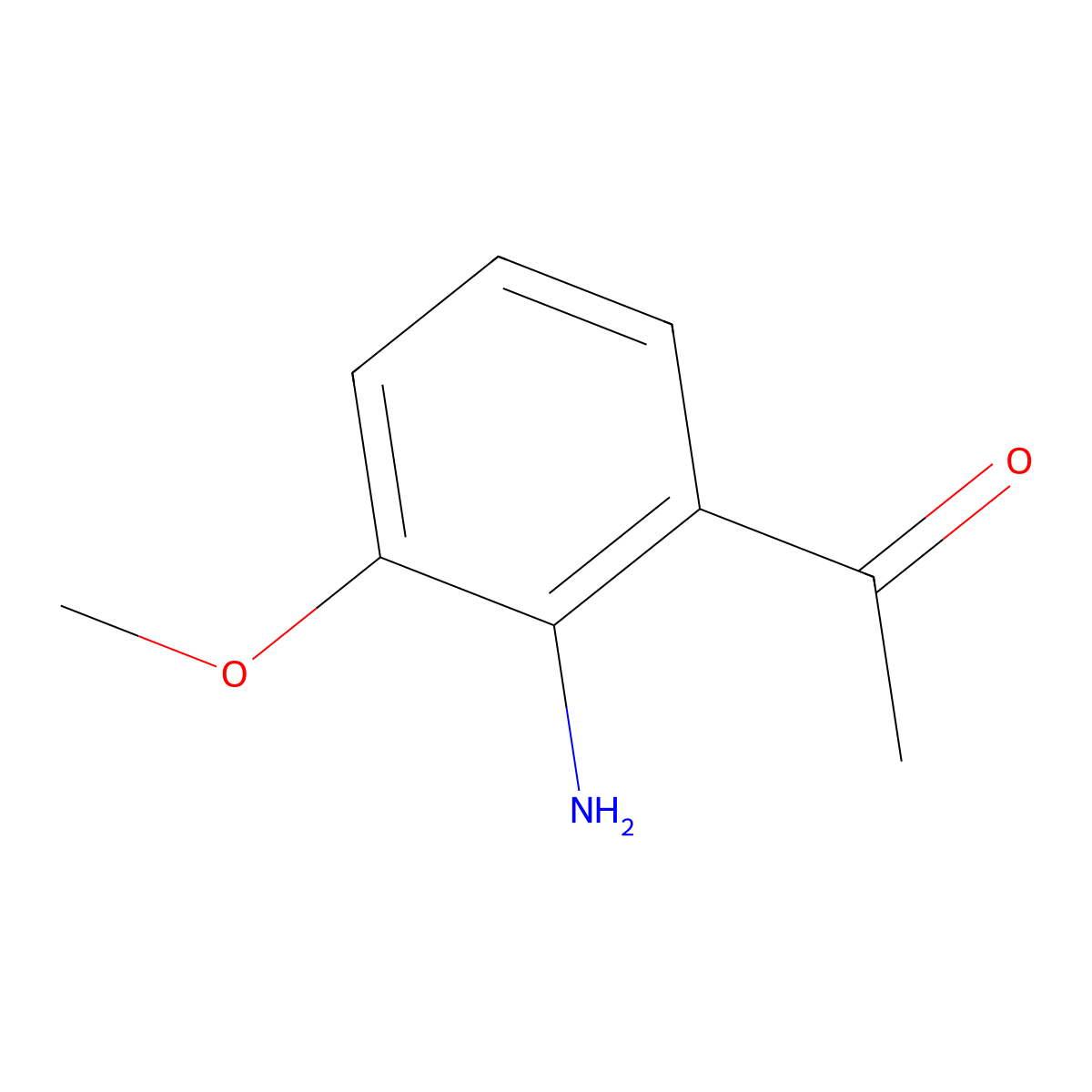 1-(2-Amino-3-methoxyphenyl)ethan-1-one molecular structure, CAS 42465-54-3