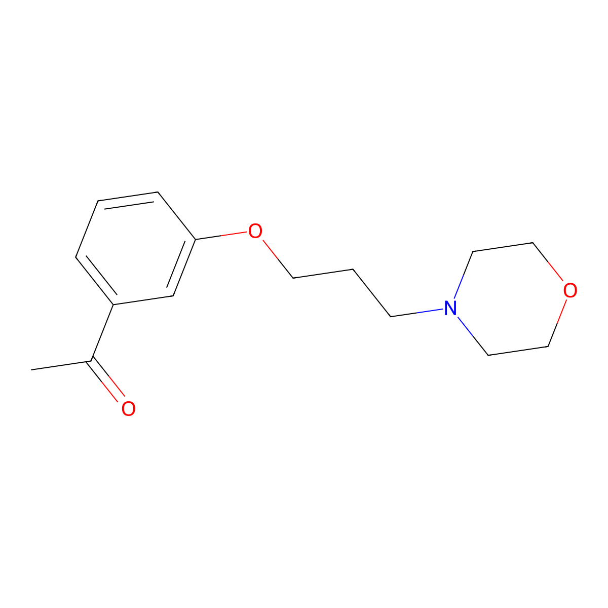 1-[3-(3-Morpholin-4-ylpropoxy)phenyl]ethanone molecular structure, CAS 4247-85-2