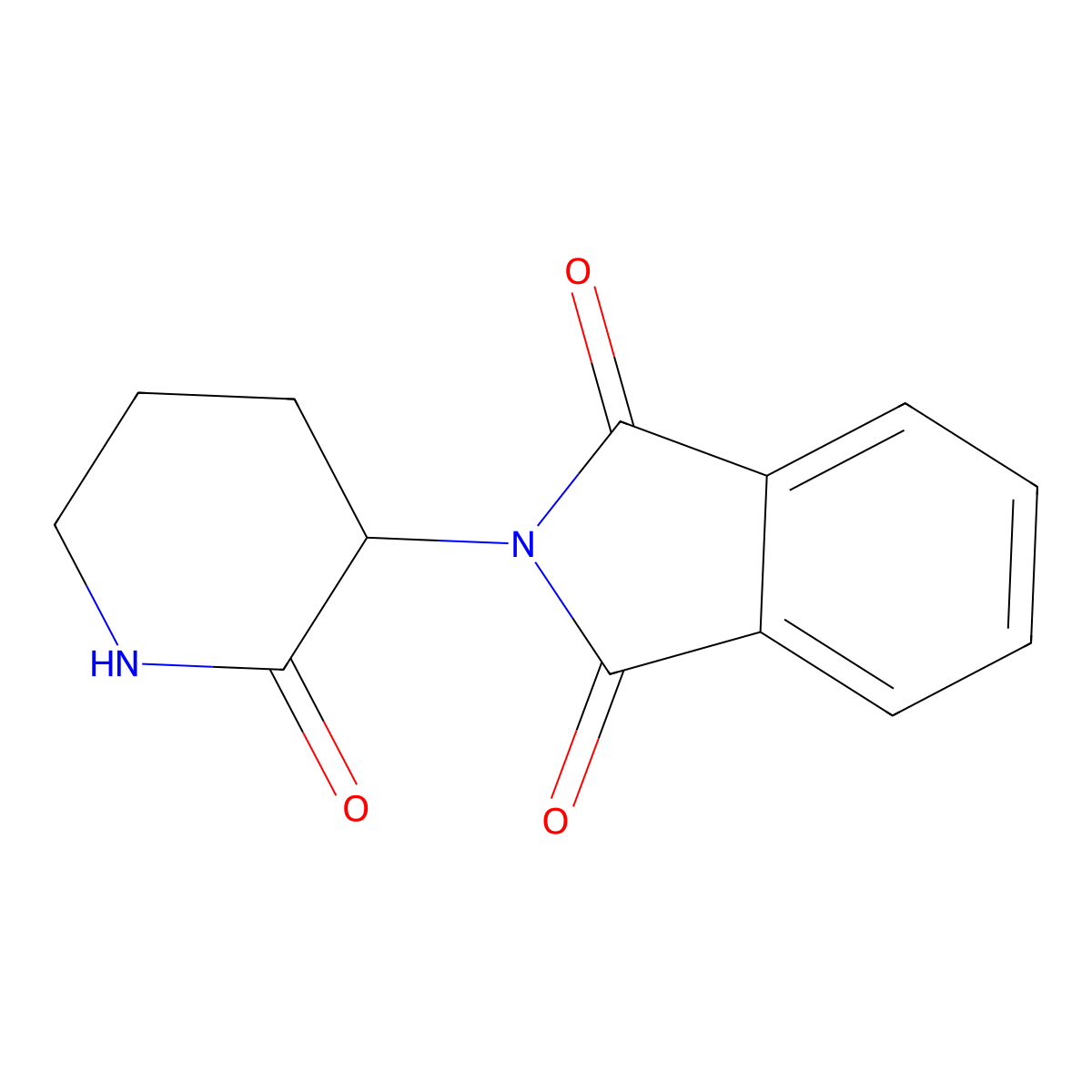 N-(2-Oxo-3-piperidyl)phthalimide molecular structure, CAS 42472-96-8