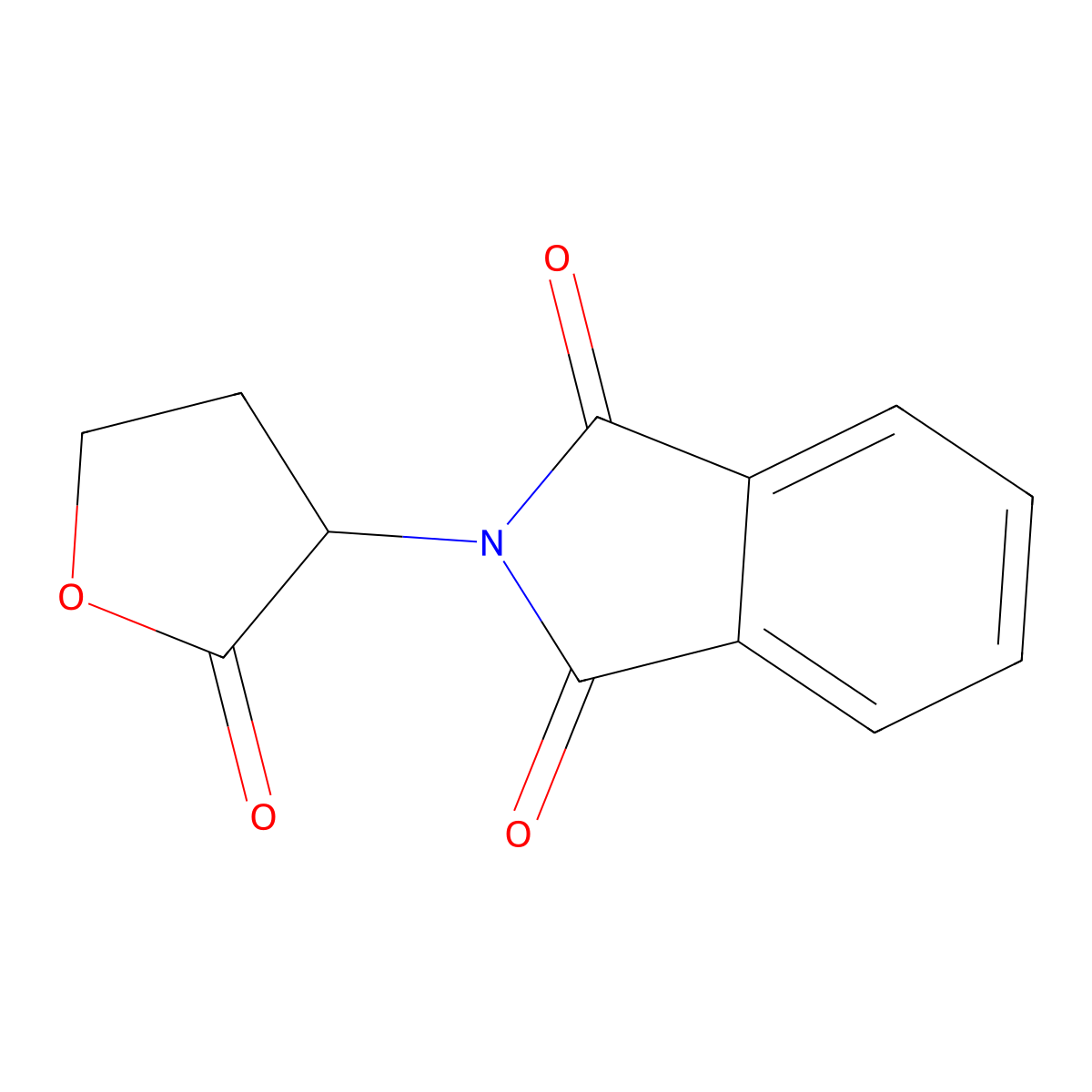 2-Phthalimidobutyrolactone molecular structure, CAS 42473-02-9