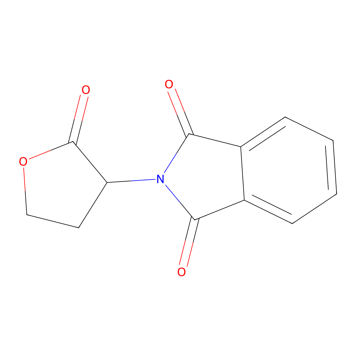 2-Phthalimidobutyrolactone molecular structure, CAS 42473-02-9