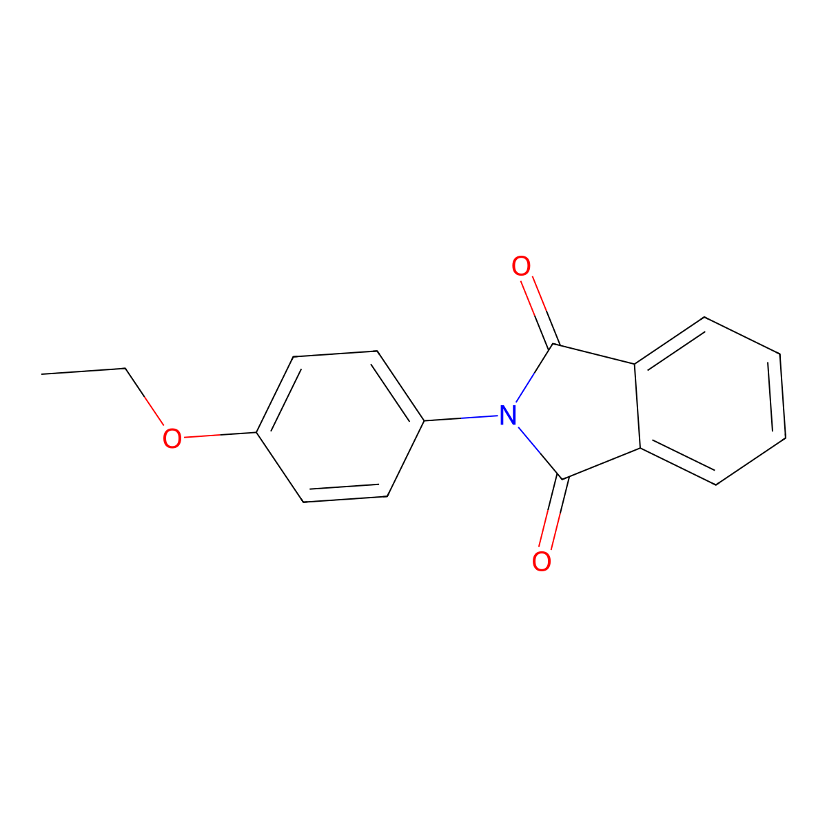 2-(4-ethoxyphenyl)-1H-isoindole-1,3(2H)-dione molecular structure, CAS 42473-87-0
