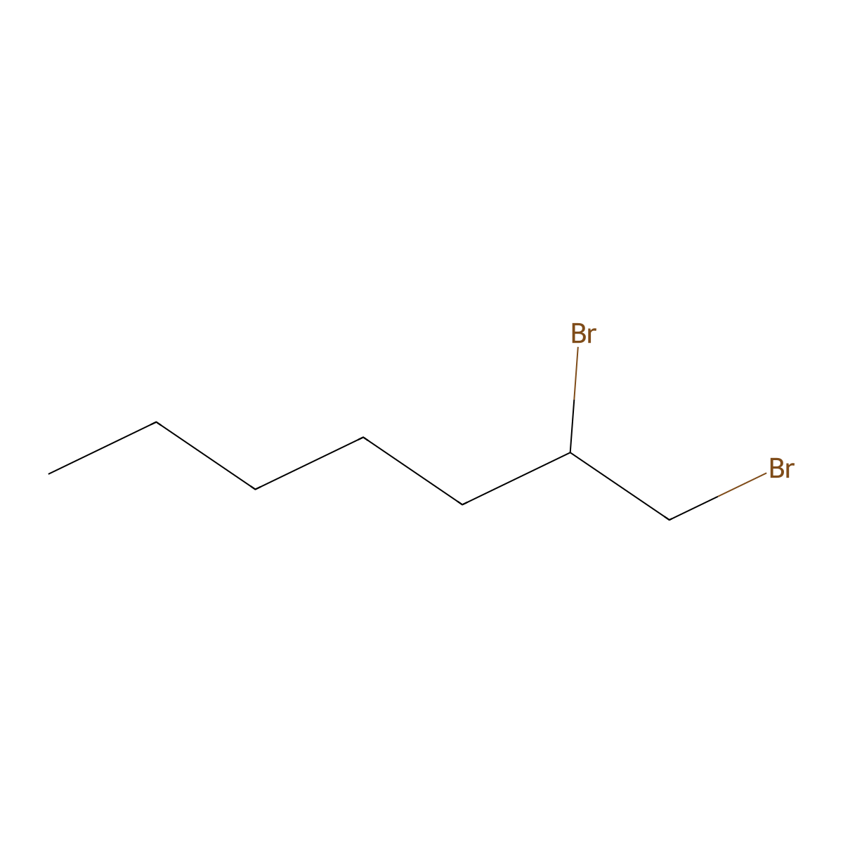 1,2-Dibromoheptane molecular structure, CAS 42474-21-5
