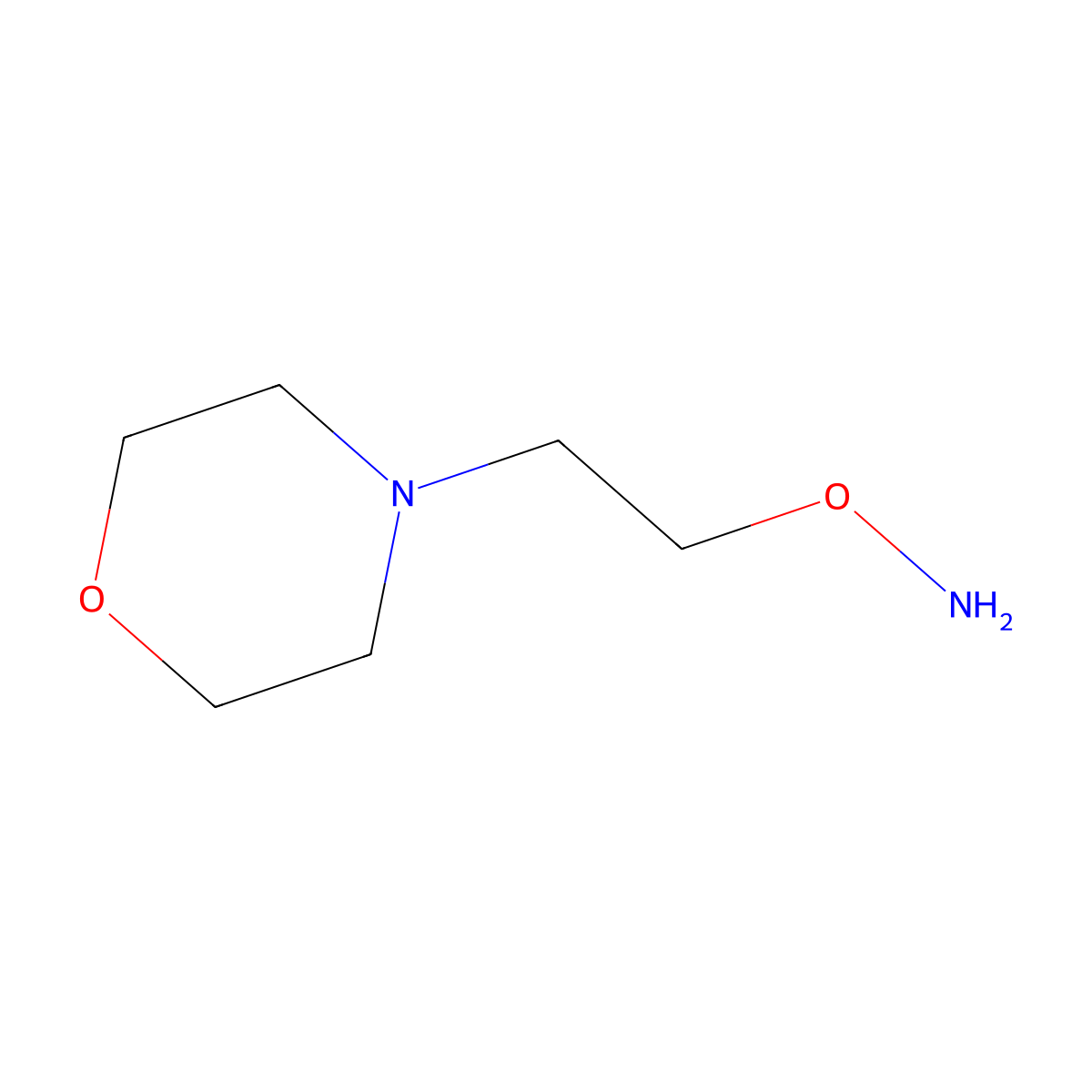 O-[2-(Morpholin-4-yl)ethyl]hydroxylamine molecular structure, CAS 42476-63-1