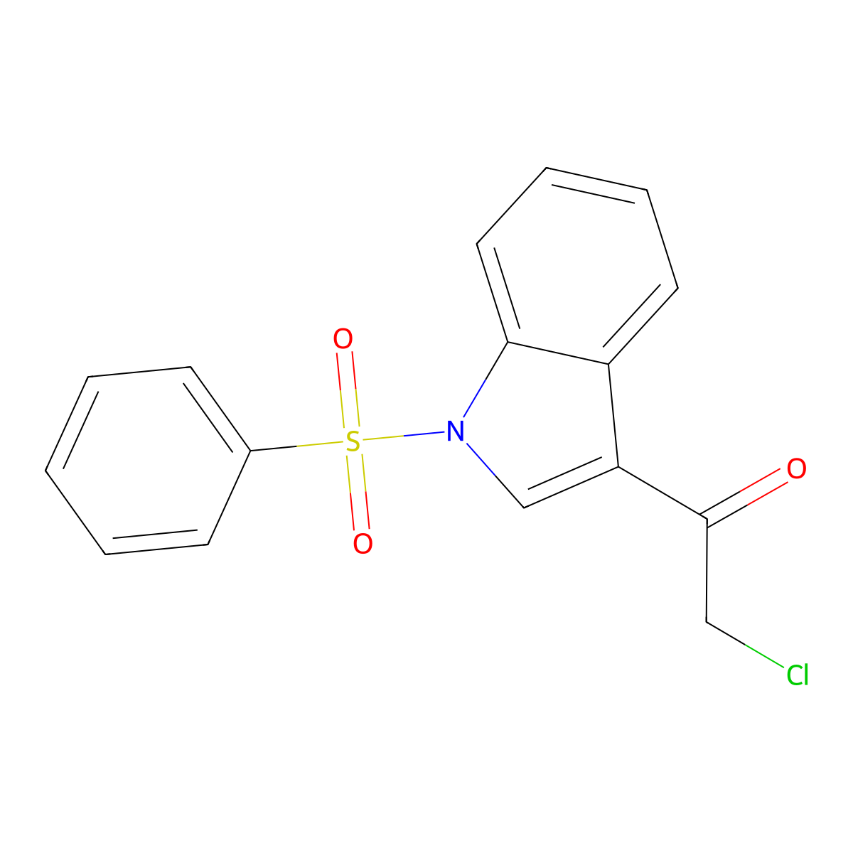 1-Phenylsulfonyl-3-chloroacetylindole molecular structure, CAS 424789-76-4