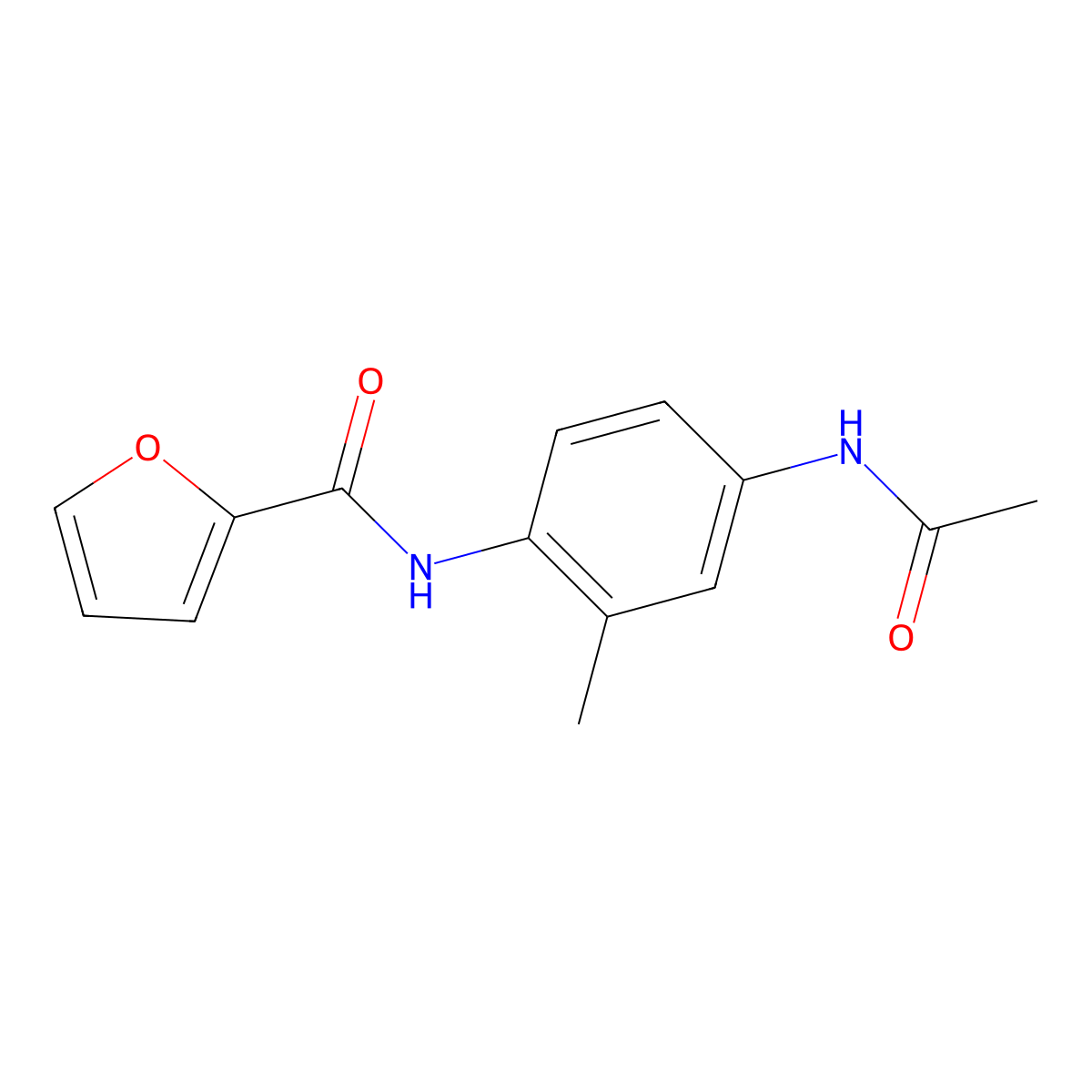 N-[4-(acetylamino)-2-methylphenyl]-2-furamide molecular structure, CAS 424795-95-9