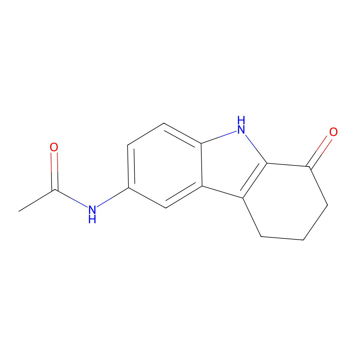 N-(1-oxo-2,3,4,9-tetrahydro-1H-carbazol-6-yl)acetamide molecular structure, CAS 424798-07-2