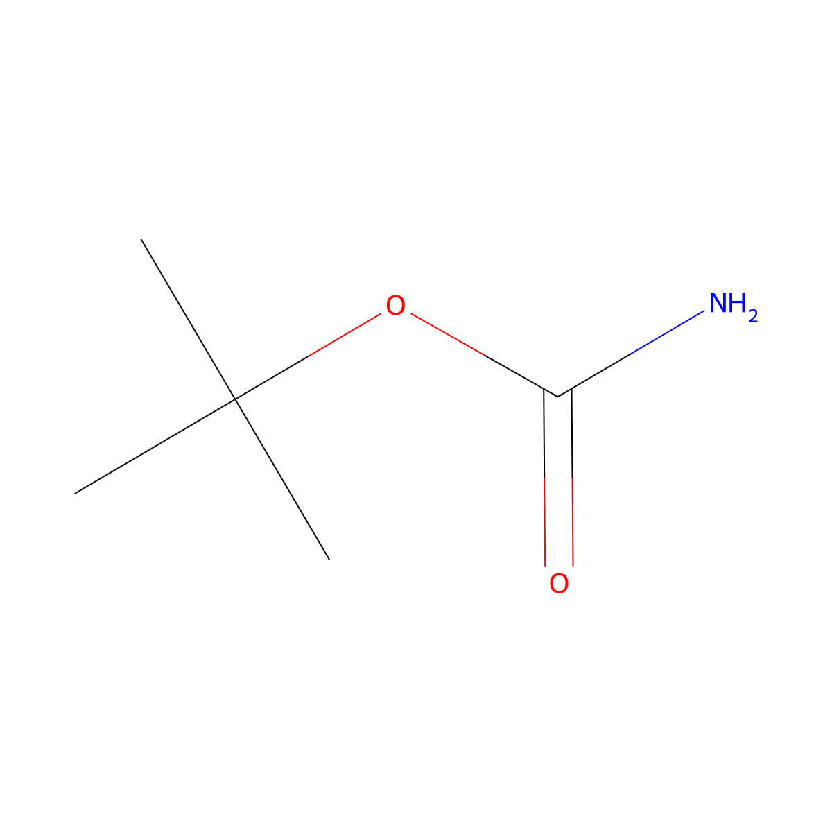 tert-Butyl carbamate molecular structure, CAS 4248-19-5