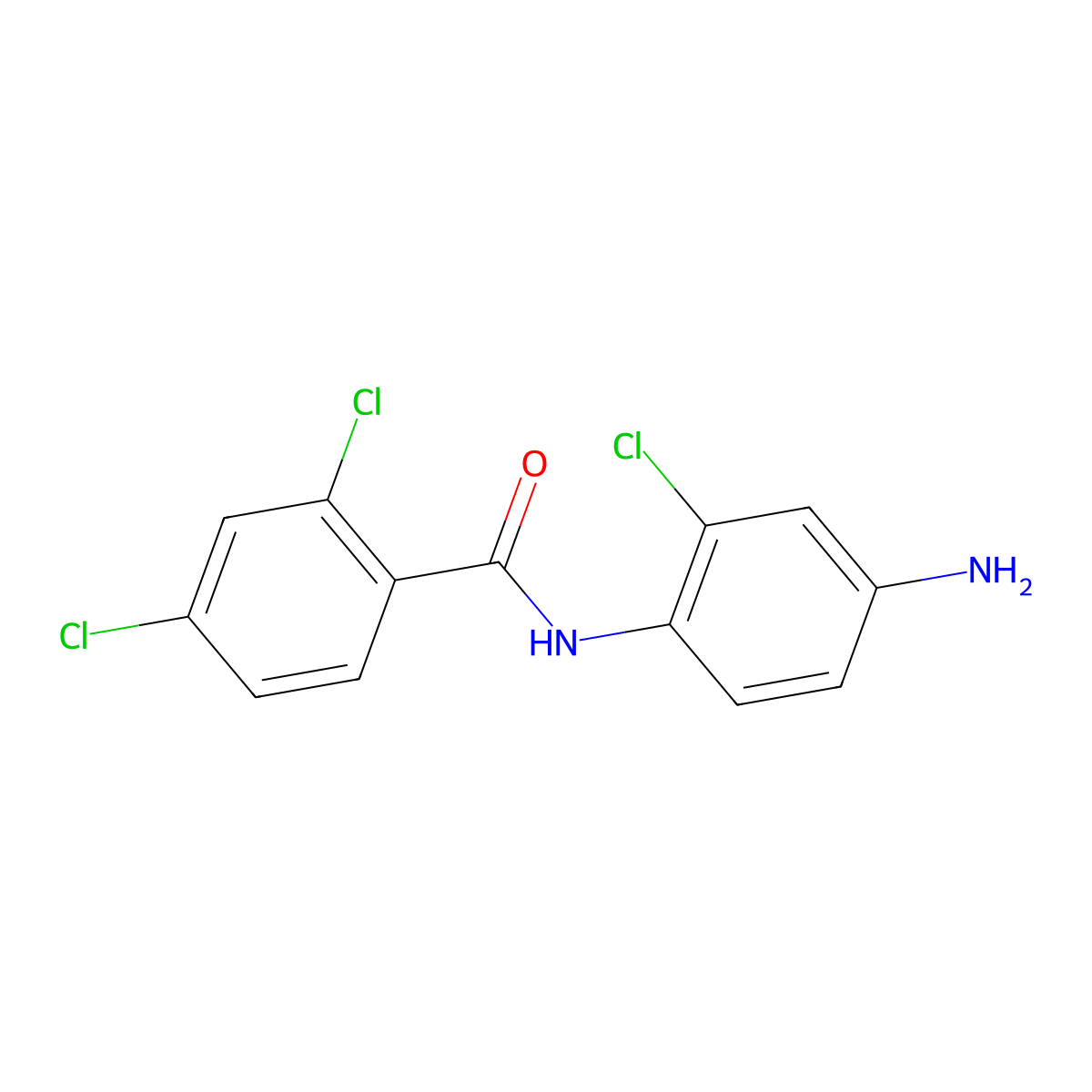 N-(4-Amino-2-chlorophenyl)-2,4-dichlorobenzamide molecular structure, CAS 42480-64-8