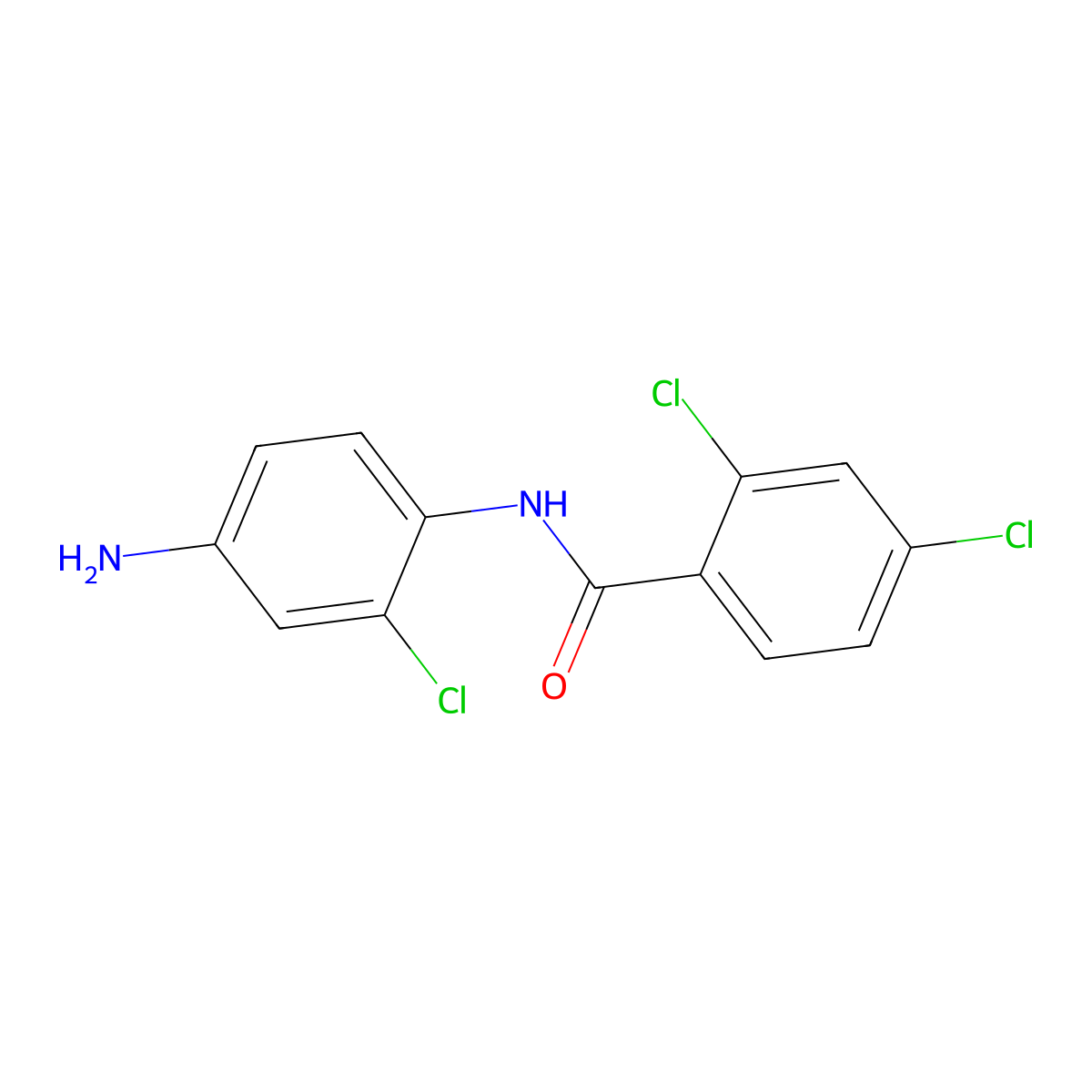 N-(4-Amino-2-chlorophenyl)-2,4-dichlorobenzamide molecular structure, CAS 42480-64-8