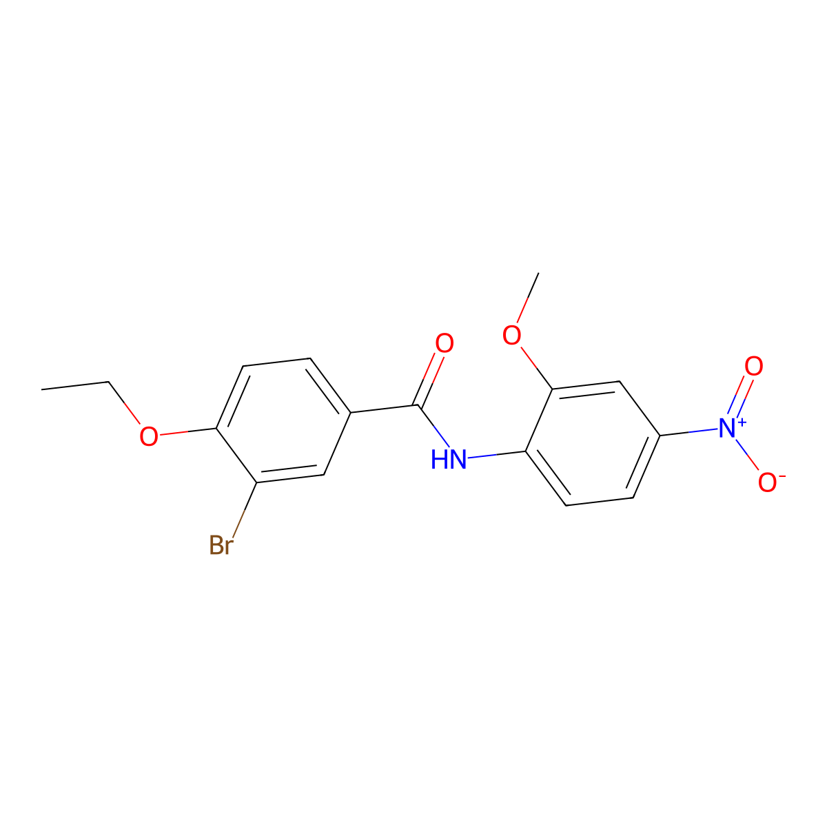 3-bromo-4-ethoxy-N-(2-methoxy-4-nitrophenyl)benzamide molecular structure, CAS 424802-04-0