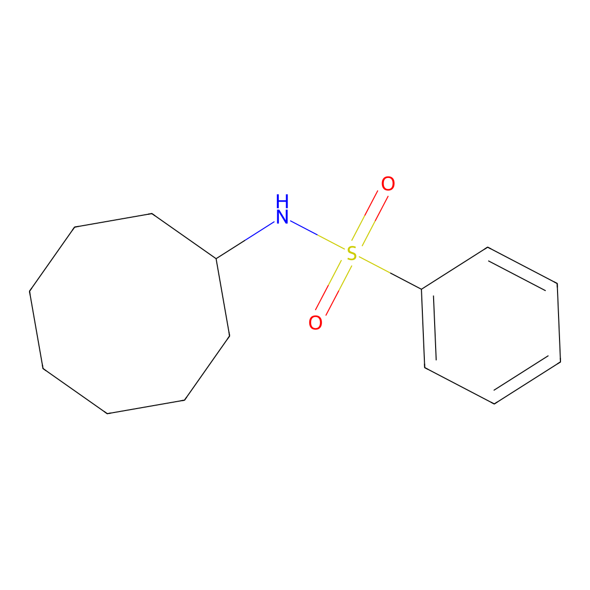 N-cyclooctylbenzenesulfonamide molecular structure, CAS 424804-47-7
