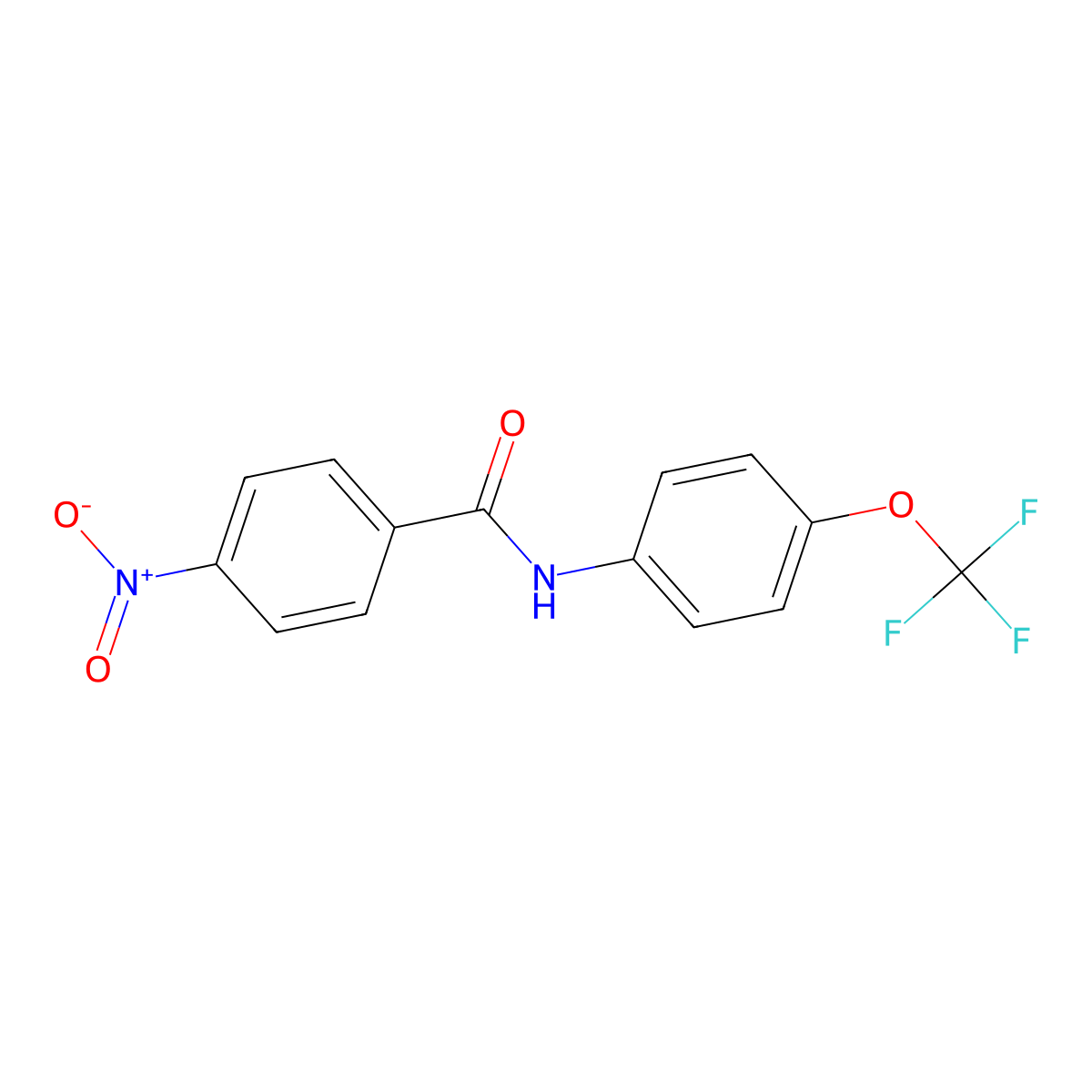 4-nitro-N-[4-(trifluoromethoxy)phenyl]benzamide molecular structure, CAS 424805-10-7