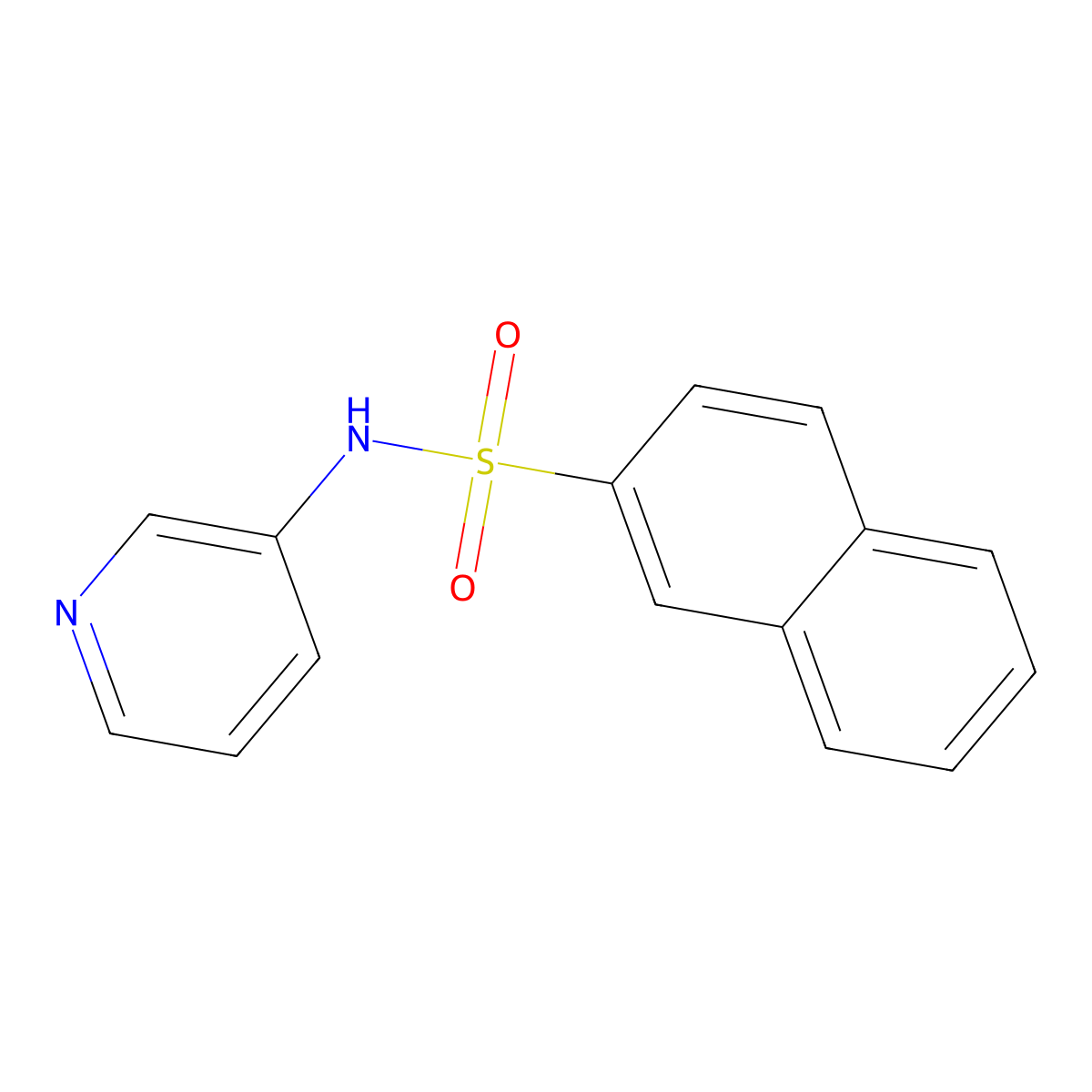 N-pyridin-3-ylnaphthalene-2-sulfonamide molecular structure, CAS 424808-30-0
