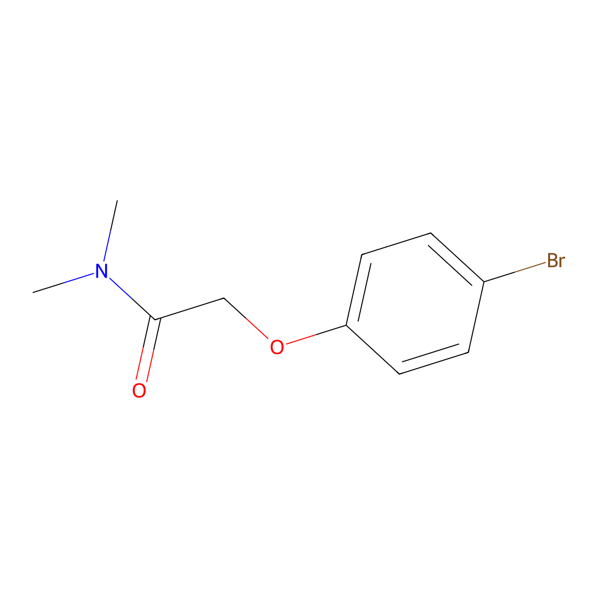 2-(4-bromophenoxy)-N,N-dimethylacetamide molecular structure, CAS 424810-56-0