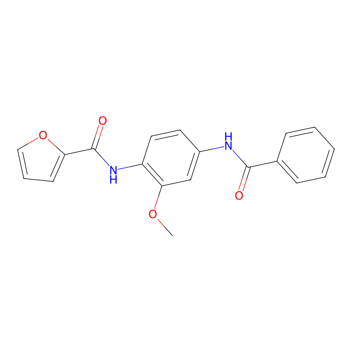 N-(4-benzamido-2-methoxyphenyl)furan-2-carboxamide molecular structure, CAS 424812-61-3