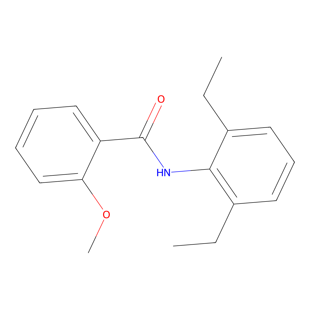 N-(2,6-diethylphenyl)-2-methoxybenzamide molecular structure, CAS 424816-89-7