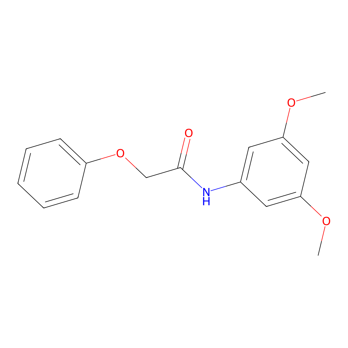 N-(3,5-dimethoxyphenyl)-2-phenoxyacetamide molecular structure, CAS 424817-05-0